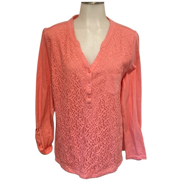 Nine West Tops - NINE WEST Lacy Long-sleeves